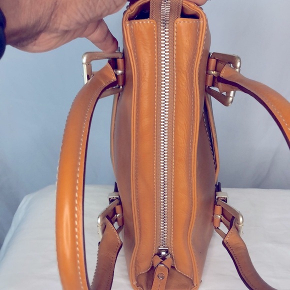 MICHAEL KORS tan and brown nylon and leather medium sized tote. - Picture 11 of 16